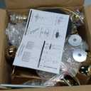 4 Pcs Gold Vases for Centerpieces, 13.5 inch Tall Crystal Flower Stand Wedding Centerpieces for Tables Decorative Metal Flower Vase for Party Anniversary Ceremony Birthday Event Home Decor