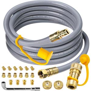 5249 Propane to Natural Gas Conversion Kit for Blackstone 28"/36" Griddle, 10 FT 3/8" ID Natural Gas Hose With 3/8" Female Flare Fitting for Tailgater, Rangetop Combo & Burner Stove, 1/2 PSI