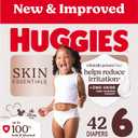 Huggies Size 6 Diapers, Skin Essentials Baby Diapers, Size 6 (35+ lbs), 42 Count