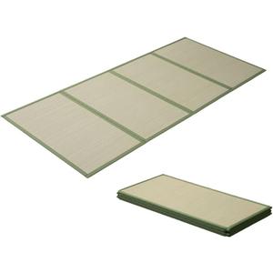 EMOOR Japanese Tatami Mat Twin Natural Rush Grass (Undyed), Foldable Igusa Mattress Floor Sleeping Japanese Futon Mattress Meditation Yoga Zen, Size: 3'3" x 6'7" (Rectangular)