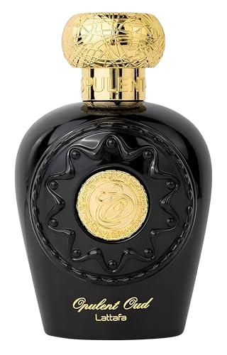 Lattafa Opulent Oud for Unisex Eau de Parfum Spray, 3.4 Ounce
