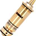 47111000 1/2 Thermo element Cartridge, Pressure Balance Valve Cartridge Compatible with GROHE Grohmix Thermostat 34 434, 34 436, 34 485, Precision Temperature Control in the Bathroom, Brass