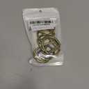 Metal D-Rings, 10 PCS Spring Opening Purse Making Clip Key Ring Holder (Brushed Brass)