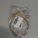 Glitter Star Headband, Christmas Lovely Hair Hoop, Golden Holiday Festival Headdress Headpiece for Xmas Halloween