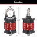 Master Lock 1535D Locker Lock Set Your Own Combination Padlock, 1 Pack, Colors May Vary