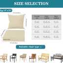 Outdoor Cushions for Patio Furniture, Waterproof Fade and Tear Resistant Deep Seat and Backrest Cushion Set for Chair Couch Swing, 22x22 Inch, Beige, 1 Set