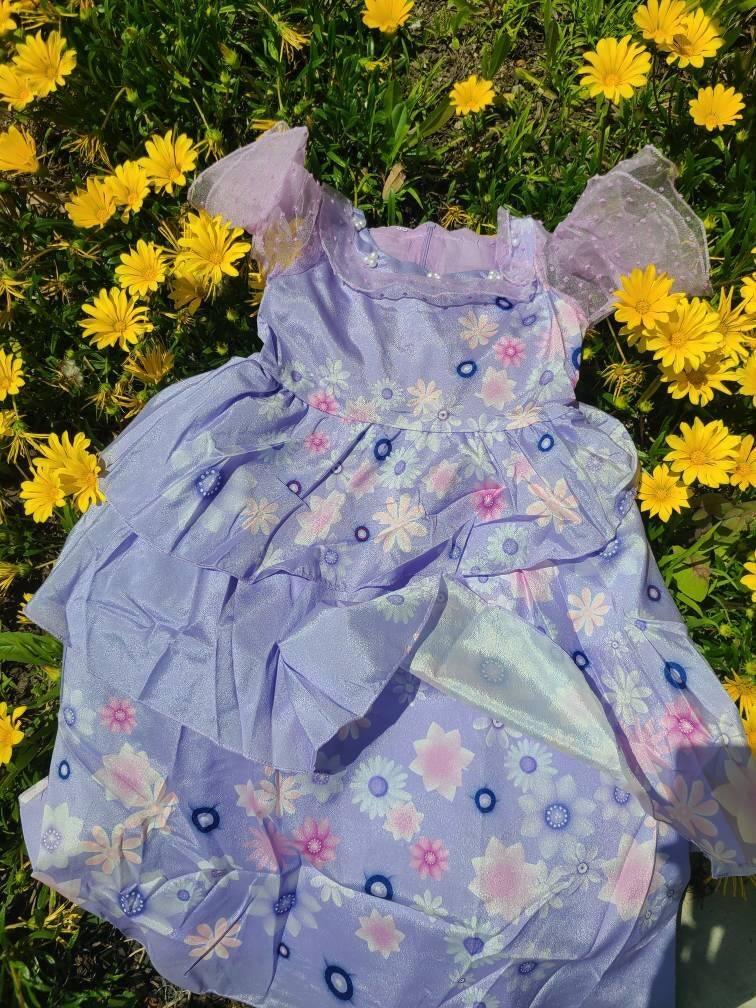 Girls Dress up for Isabela Halloween Cosplay Dress Costume for Encanto PrincessSize 140