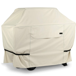 NettyPro BBQ Grill Cover 70 Inch Waterproof Heavy Duty Outdoor Barbecue Covers for Weber, Char-Broil, Brinkmann, Jenn Air, Nexgrill Grills and More, Beage 70x24x48 In