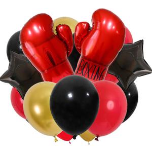 Red Boxing Gloves Balloons Boxing Balloons for Boxing Birthday Party Decorations Fight Night Decorations Wrestling Party WWE Party Boxing Sports Themed Party UFC Boy Man Birthday Party Anniversary