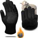 Winter Gloves Men Women, Thermal Merino Wool,6 Finger Touch Screen, Warm Fleece lined for Christmas (X-Large)