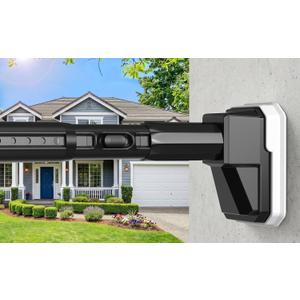 Tension Curtain Rod 41-146 In (4-12ft), Extra Long Tension Rod No Drilling For Patio Windows, Black Shower Curtain Rod For Room Divider, One-Click Telescopic Rod, Outdoor Curtain Rods Never Rust