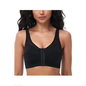 Front Closure Bra for Women Wireless Plus Size Full Coverage, 38D