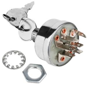 Ignition Switch Compatible with Exmark Lazer Z, Lazer Z XP & Toro Z 500, Z Master with 60" and 72" Deck, 3 Positions, 6 Terminals, Replaces 103-0206, 104-2541, 109-4736, 88-9830, 5208003, 430-334
