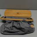 Lifewit Toilet Paper Storage Holder for 9 to 12 Rolls, Free Standing Toilet Paper Basket Stand with Bamboo Lid, Collapsible Fabric Bathroom Organizer Box for Mega Rolls, 23L, Large, Light Gray