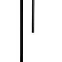 HomeRoots 63" Black Traditional Shaped Floor Lamp with White Frosted Glass Drum Shade