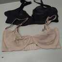 Smart & Sexy Women's Sheer Mesh Demi Underwire Bra 2-Pack Blushing Rose/Black Hue, Size: 34DD