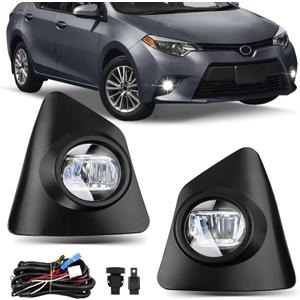 Fog Lights - LED Front Fog Lamps Assembly Compatible with Toyota Corolla S SE 2014 2015 2016 - LED Fog Lamp Kit Replacement for 8148202470 and 8148102480