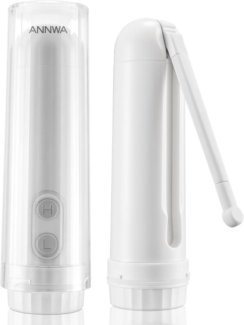 Travel Portable Bidet Sprayer 140mL Nozzle 180 Adjustment IPX6 Handheld Bidet for Personal Hygiene Cleaning, Baby Wash, Postnatal Care, Perineal & Hemorrhoid Treatment(AM-US-NHJ002E)