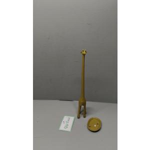 WallCharmers Gold Paper Towel Holder, Metal Toilet or Kitchen Paper Holder for Floor or Countertop, Gold Giraffe
