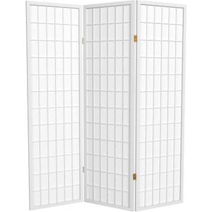 Red Lantern WP60-WHT-3P Folding Screen, 3 Panel, White