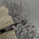 Franel Loop Yarn 100% Polyester Chenille Puffy Yarn, Craft Chunky Finger Knitting Loopy Yarn Soft and Light Material, Perfect for DIY Hand Woven Knitting Crafts Supplies (26 Pale Gray, 3-Pack)