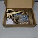 Ravinte 10 Pack Champagne Bronze Cabinet Handles 5 Inch Hole Center Stainless Steel Kitchen Square Cabinet Pulls for Dresser Drawer Cupboard Handles with Screwdriver