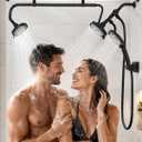 Tandem Shower Head, Dual Shower Head with Handheld for Two People