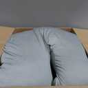 Momcozy Pregnancy Pillows with Cooling Cover, U-Shaped Full Body Maternity Pillow for Side Sleepers 57 Inch - Support for Back, Hip, Belly, Legs for Pregnant Women