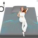 Grounding Sheet, 90% Organic Cotton+10% Pure Silver Organic Fitted Grounded Sheet for Improved Sleep, Pain Relief - Earth Connected Bedding Gray, (60.1 * 80.2 * 15.1inch)