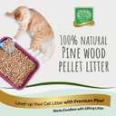 Small Pet Select Pelleted Pine Cat Litter, Kitty Litter, Non Clumping Pellets for Cats, for Use with Sifting Litter Box, Non Tracking, Low Dust, Made in USA, 20lb