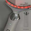 Dopsikn 9in1 RedLightTherapyforFaceandNeck, Portable Facial Massager Tool with Adjustable Vibration & Thermals for Wrinkles, Double Chin, White