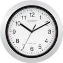 La Crosse Technology WT-3102S Atomic Analog Wall Clock, 10", Silver