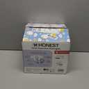 The Honest Company Comfort Dry Disposable Overnight Diapers for Sensitive Skin, Hypoallergenic, Baby Cozy Cloud and Star Signs Design Club Box Size 4 (22–37 lbs) 48 Count