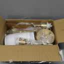 Depuley Battery Operated Wall Sconce: Set of 2 Wireless Wall Lights with 10000mAh Dimmable Bulbs and Remote for Bedroom - Rechargeable 15 Colors Gold Wall Lamp for Living Room Hallway