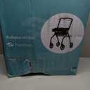 Helavo Lightweight Foldable Narrow Walker for Small Spaces – 23.6" Wide, Indoor Walker for Seniors with Tray, Adjustable Height, 8" Wheels, Easy Braking, Ideal for Tight Spaces