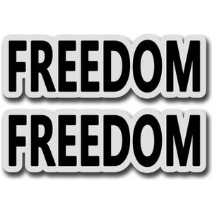 4 x 2 Pack Charlie Kirk Freedom Car Magnet Auto Truck Fridge Magnetic Decal Bumper Magnet
