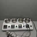 Digital Magnetic Stirrer with Hotplate 0~2400 RPM Mixer Plate Magnetic Lab Stirrer Mixer with Stirring Bar (4 Unit Plate)