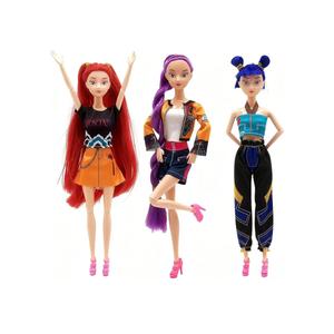 3Pcs Demon Hunters Toys Action Dolls Set, 11.5-inch Poseable Dolls with Movable Joints, Collectible Model Toys for Fans and Kids Game Gift