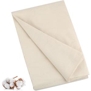 PEASUG 100% Cotton Muslin Fabric, 63 Inch X 5 Yards Unbleached Muslin Fabric By The Yard, Medium Weight Draping Fabrics Suitable for Sewing Embroidery, Garments, Crafts Material-Natural