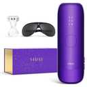 IPL Laser Hair Removal Device For Women: Permanent Hair Removal With Ice-Cooling Care Function, to 999,999 Flashes Nearly Painless & Long-Lasting Results For Fast Full Body, Holiday Gifts Purple