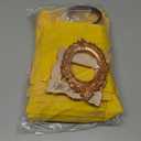 Himitimi 10 Pcs Mini Gold Picture Frames with Magnetic Tape, Tiny Vintage Resin Photo Frames Magnetic Antique Picture Frames for DIY Display Home Wall Decor