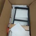 45 Inch White Desk with Drawers, Small Writing Desks for Bedroom, Fluted Cute Desk with Storage for Vanity, Wood Computer Table for Living Room Small Spaces Home Office Study