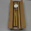 AIZESI Gold Shower Curtain Rod, Adjustable 42-74 Inch Shower Rod, 1" Diameter Tension Shower Curtain Rod No Drilling, Anti-Slip, Anti-Rust