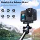 CYNOVA Magnetic Latch Ball Joint Mount for Go Pro HERO13 Black for Go Pro Hero 13 Accessories, Metal Quick Swap Mount Adapter Compatible with All Go Pro Mounts, Easy Attach Release Dual-Latch Design