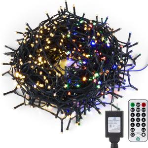 HOLIDAY SPIRIT - Color Changing Christmas Lights LED, 66ft 200 LED Color Changing Christmas Lights with Remote, Color Changing Fairy Lights, Color Changing Outdoor String Lights, Connectable Lights