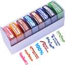 Teacher Stamps for Classroom Grading  8PCS Self-Inking Rectangular Teacher Stamp Colorful Stamps for Teachers with Motivational Messages Perfect Classroom Supplies & Gifts for Homeschool