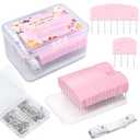 120Pcs Knit Blocking Pins Kit, Blocking Pins for Knitting, Knit Blocking Pins for Blocking Mats, 20 Knit Blockers Pins Kit, Crochet Blocking Pins, Knit Blocking Combs with 100 T-Pins and Storage Box