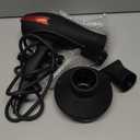 TREZORO Professional Hair Dryer with Diffuser, Ionic Ceramic Tourmaline Technology, 2000W Fast Quiet Drying, With Narrow & Wide Concentrator Nozzles, 3 Heat & 2 Speed Settings, Cool Shot Button, Black