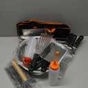 EWFEN 35PCS Griddle Accessories Kit, Flat Top Grill Accessories Set for Blackstone and Camp Chef, Grill Spatula Set with Enlarged Spatulas, Basting Cover, Scraper for Outdoor Barbecue