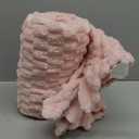 BEDELITE Fleece Decorative Blanket - 3D Jacquard Pink Throw Blankets for Women's Couch & Bed, Soft and Cozy Warm Plush Fluffy Blanket, Cute Birthday Gift for Women, 50x60 Inches